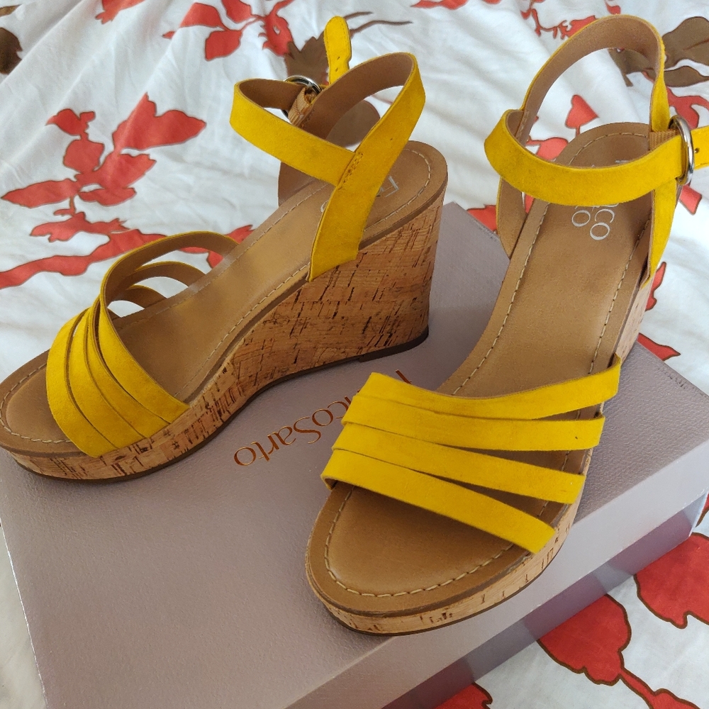 Mustard Wedge heels